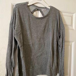 DKNY grey open back sweater